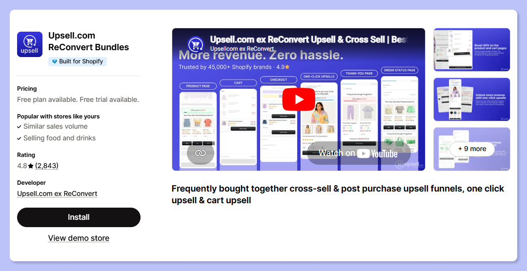 reconvert shopify app
