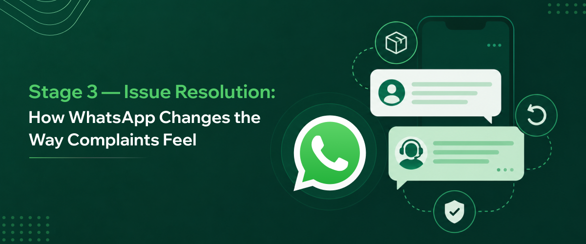 resolução de problemas com experiência do cliente no WhatsApp