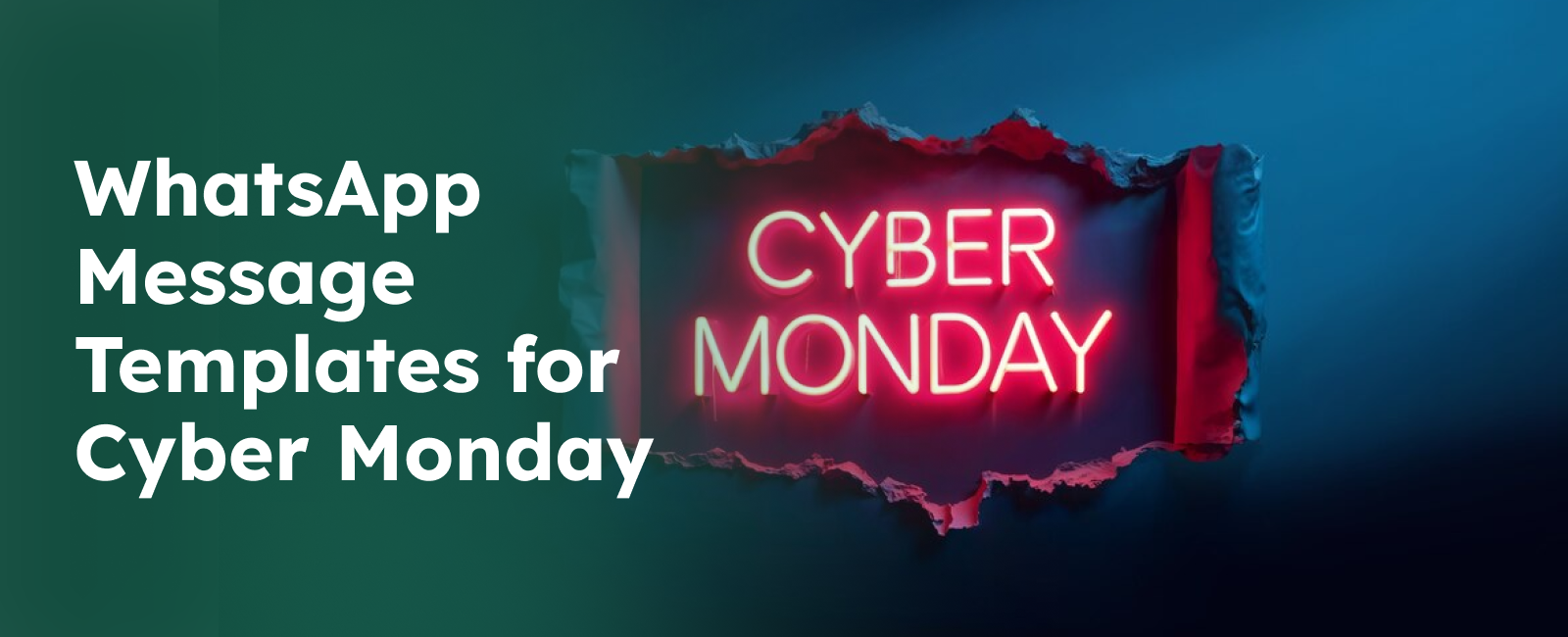 WhatsApp message templates for Cyber Monday