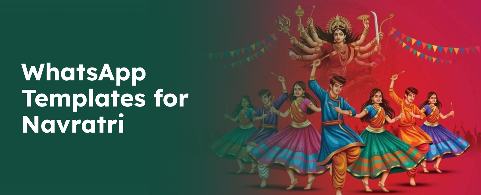 WhatsApp message templates for Navratri