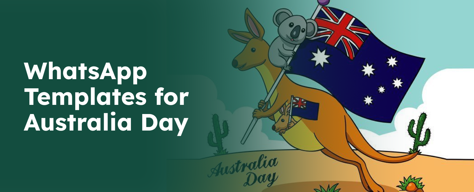 WhatsApp templates for Australia Day