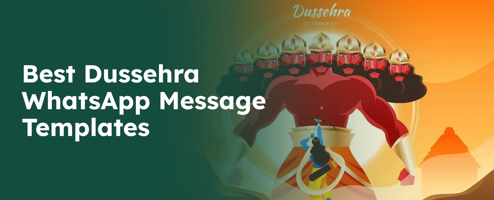 WhatsApp templates for Dussehra