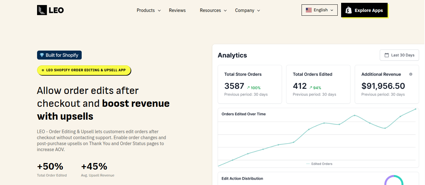 LEO Order Editor app