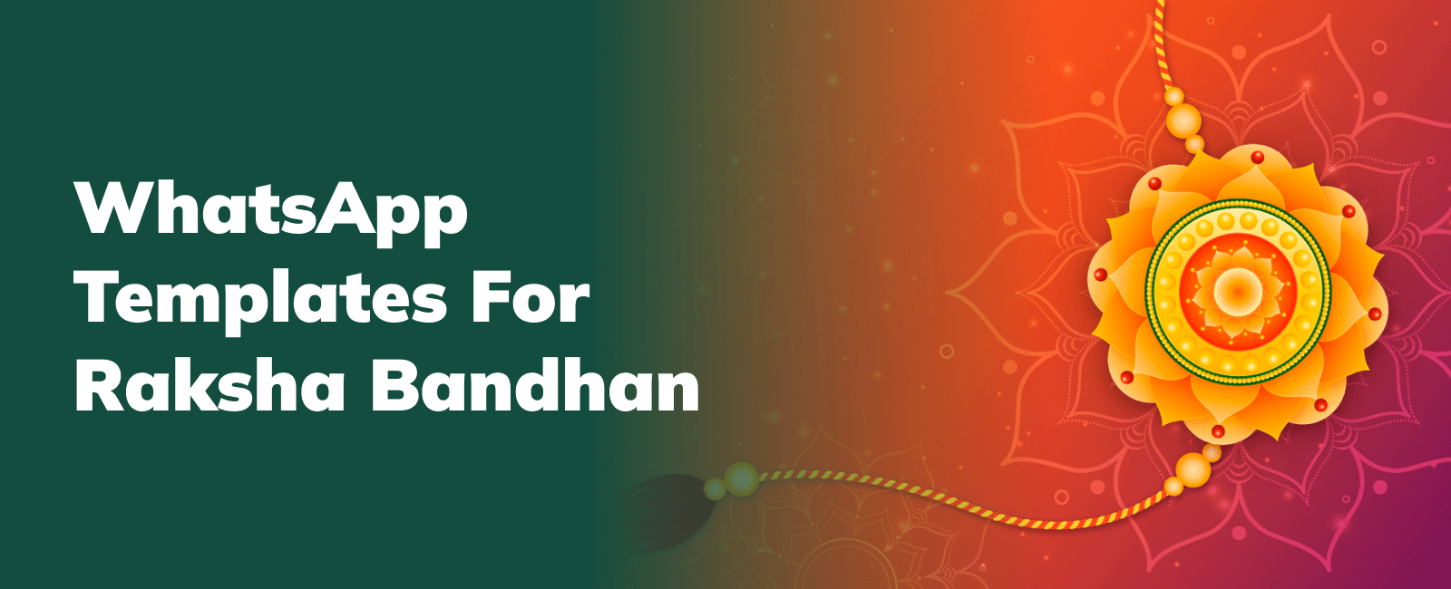 WhatsApp templates for Raksha Bandhan